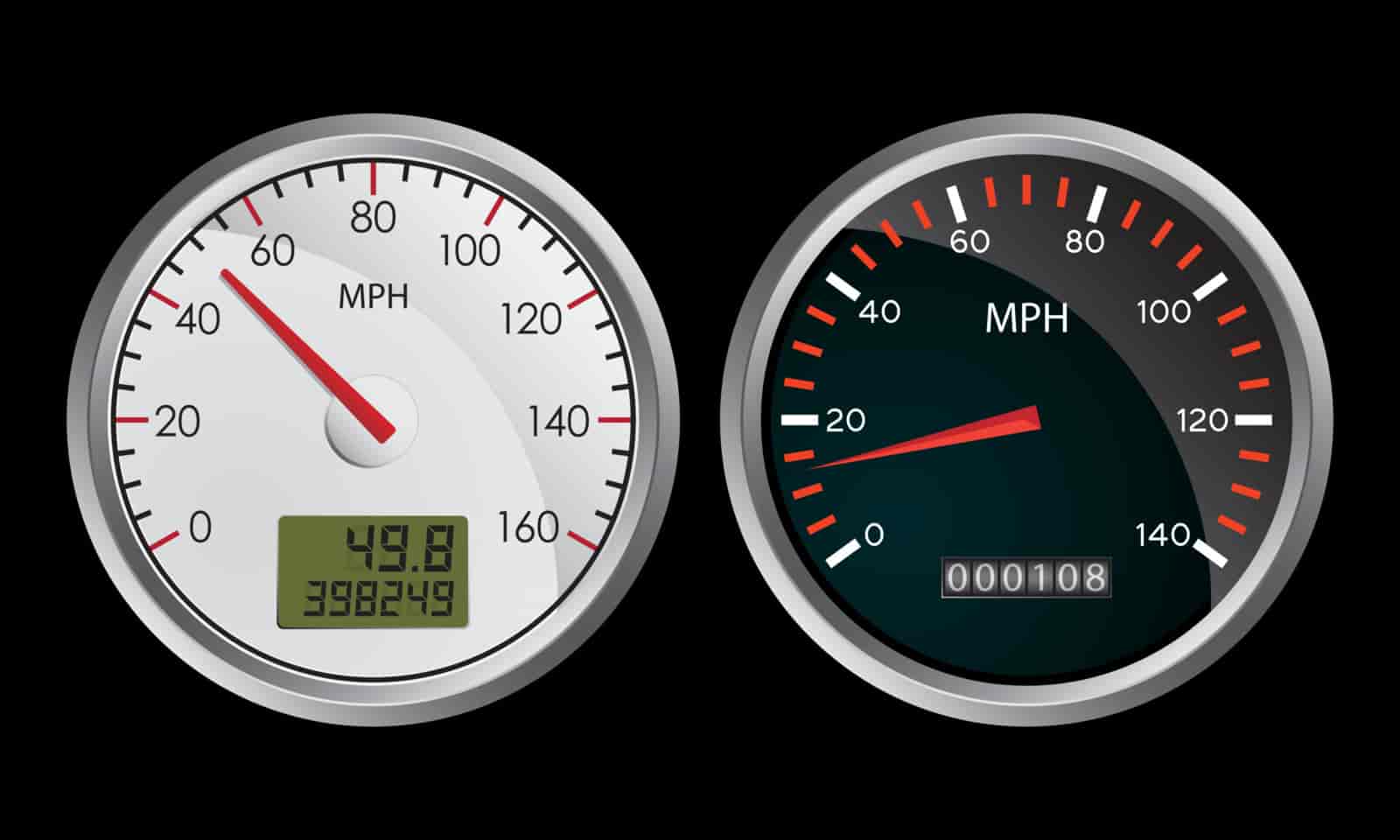 list of cars with digital speedometers